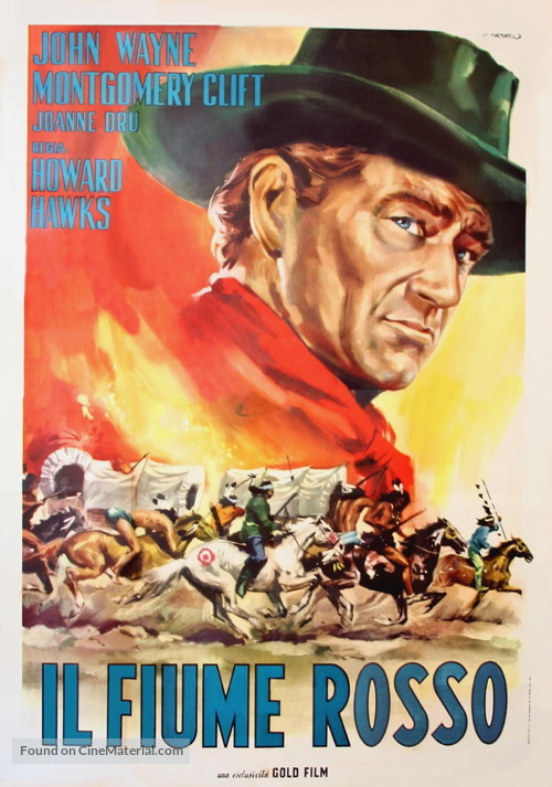 Red River - Italian Movie Poster