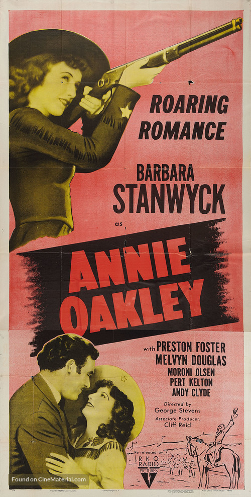 Annie Oakley - Re-release movie poster