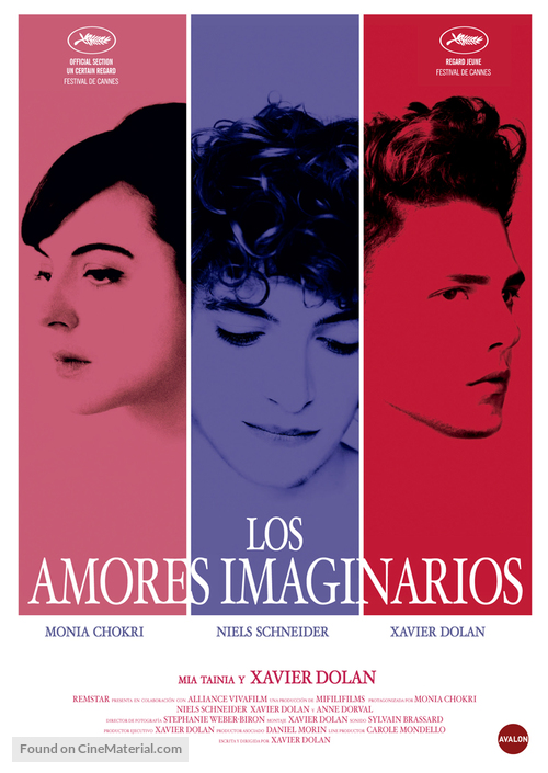 Les amours imaginaires - Spanish Movie Poster