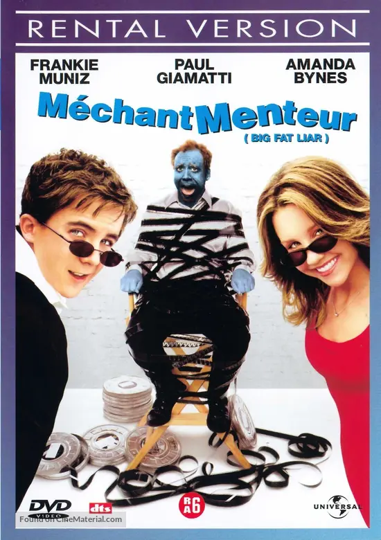 Big Fat Liar - Belgian DVD movie cover
