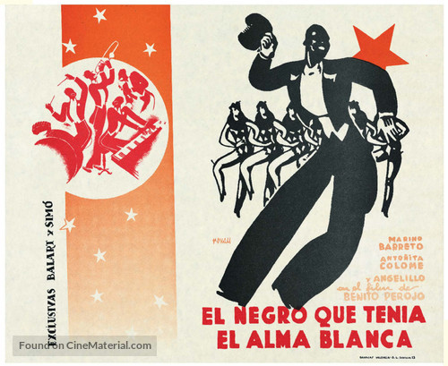 Negro que ten&iacute;a el alma blanca, El - Spanish Movie Poster