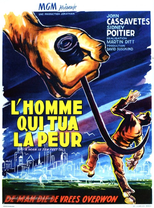 Edge of the City - Belgian Movie Poster