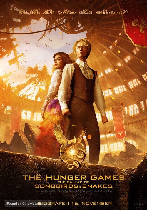 The Hunger Games: The Ballad of Songbirds &amp; Snakes - Danish Movie Poster