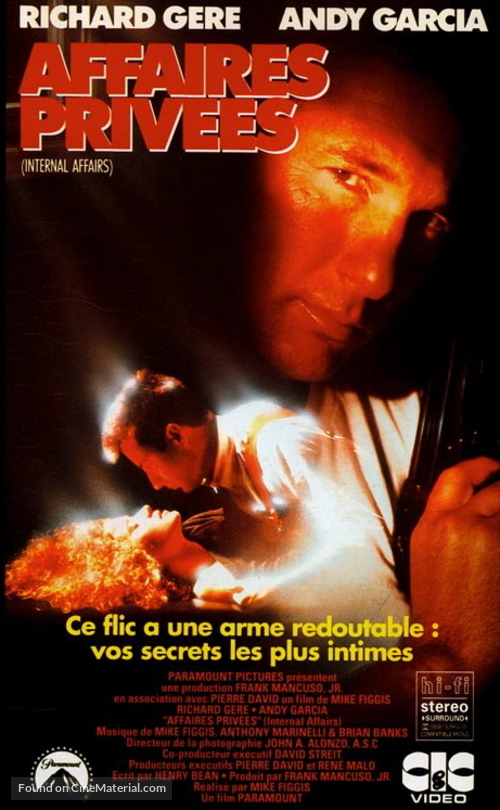 Internal Affairs - French VHS movie cover