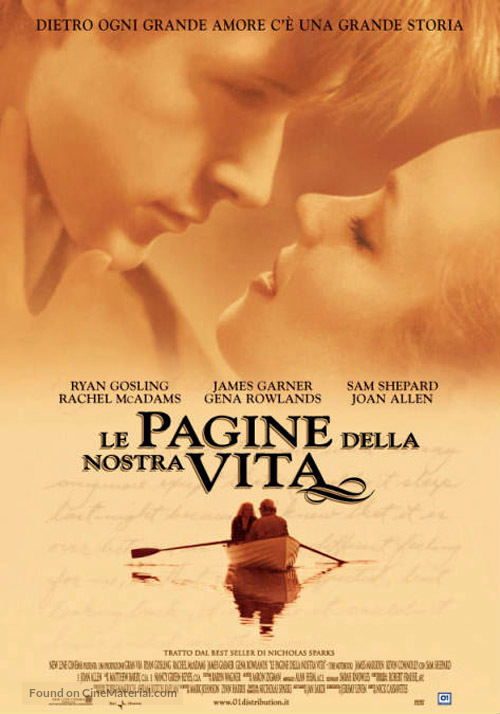 The Notebook - Italian Theatrical movie poster