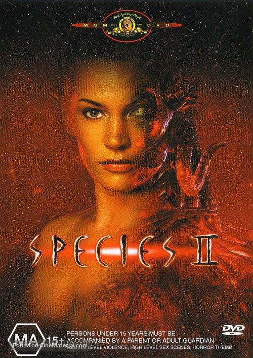 Species II - Australian DVD movie cover