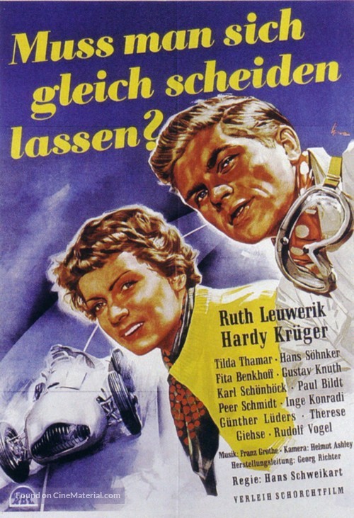 Mu&szlig; man sich gleich scheiden lassen? - German Movie Poster