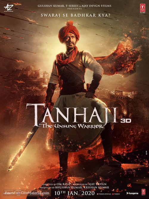 Taanaji: The Unsung Warrior - Indian Movie Poster