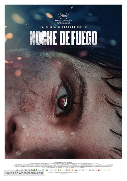 Noche de fuego - Mexican Movie Poster