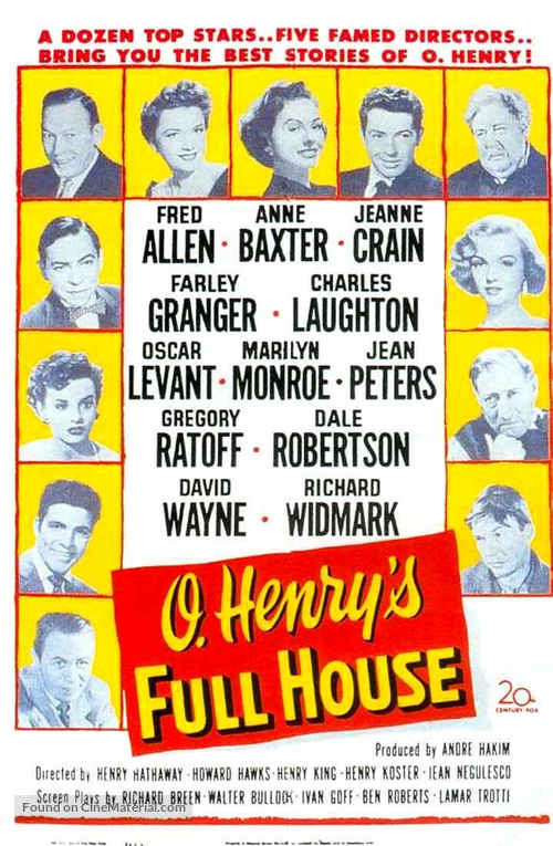 O. Henry&#039;s Full House - Theatrical movie poster
