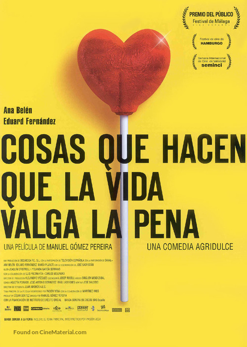 Cosas que hacen que la vida valga la pena - Spanish Movie Poster