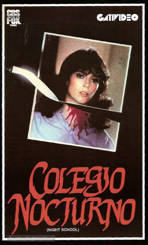 Night School - Argentinian VHS movie cover