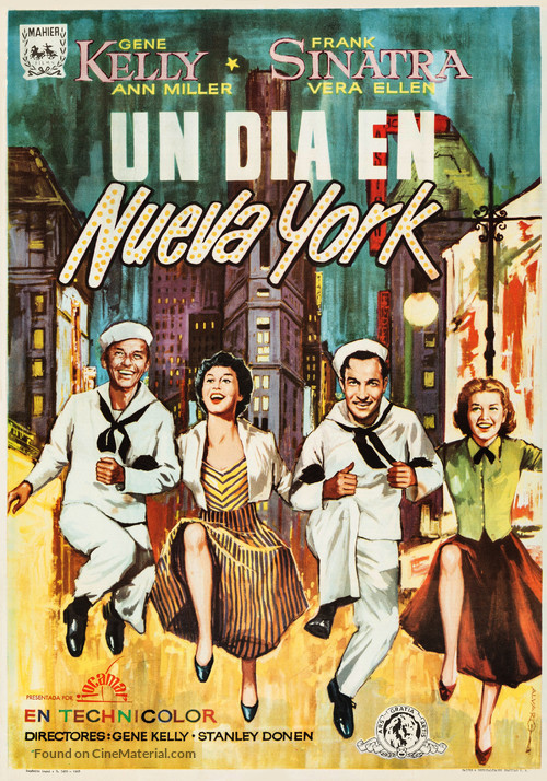 On the Town - Spanish Movie Poster