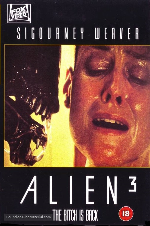 Alien 3 - British VHS movie cover