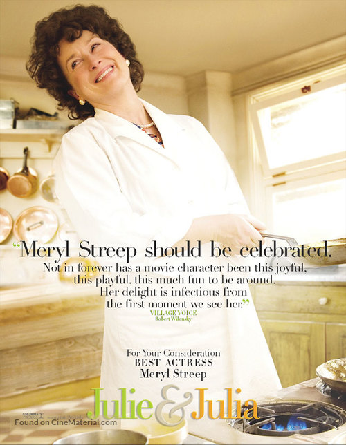 Julie &amp; Julia - For your consideration movie poster