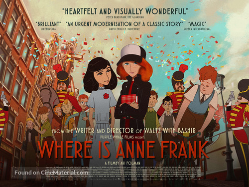 Where Is Anne Frank - British Movie Poster