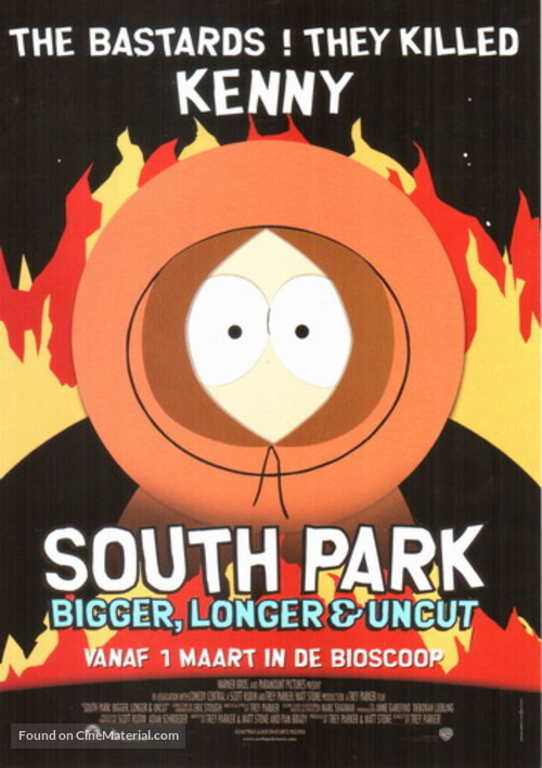 South Park: Bigger Longer &amp; Uncut - Dutch Movie Poster