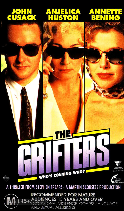 The Grifters - Australian VHS movie cover