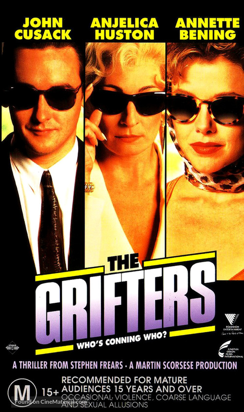 The Grifters - Australian VHS movie cover