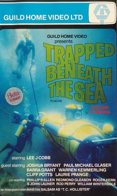Trapped Beneath the Sea - British VHS movie cover