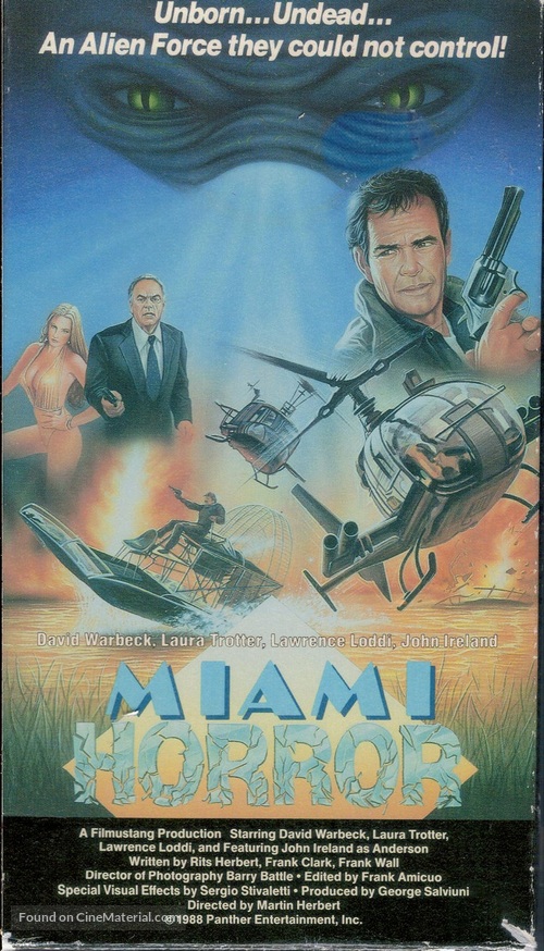 Miami Golem - VHS movie cover