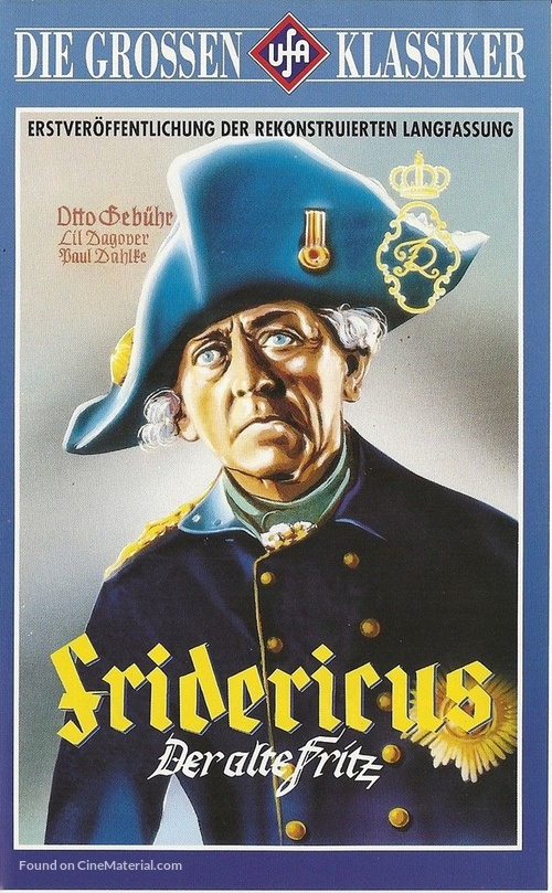 Fridericus - German VHS movie cover