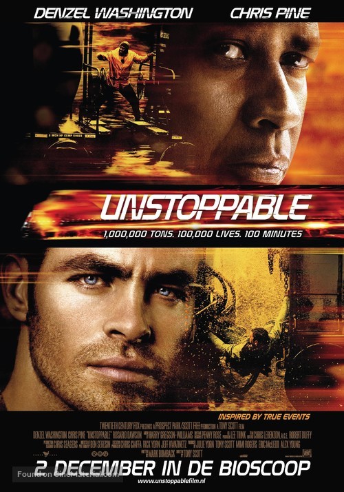 Unstoppable - Dutch Movie Poster