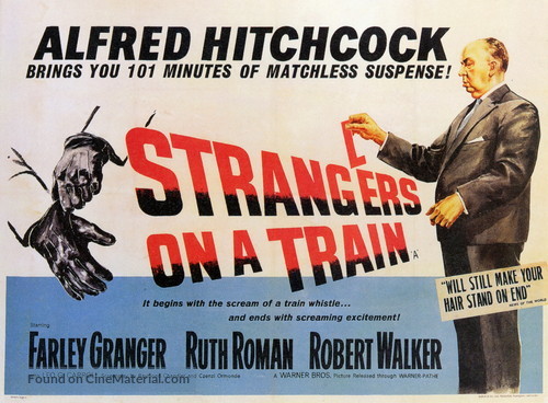 Strangers on a Train - British Movie Poster