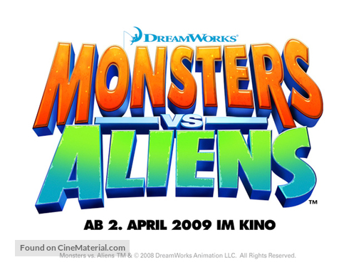 Monsters vs. Aliens - German Logo