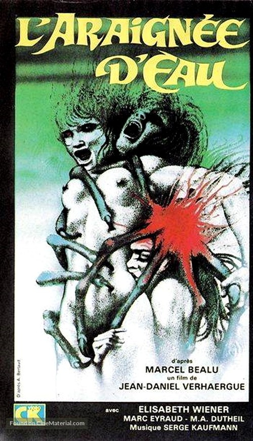 L&#039;araign&eacute;e d&#039;eau - French VHS movie cover