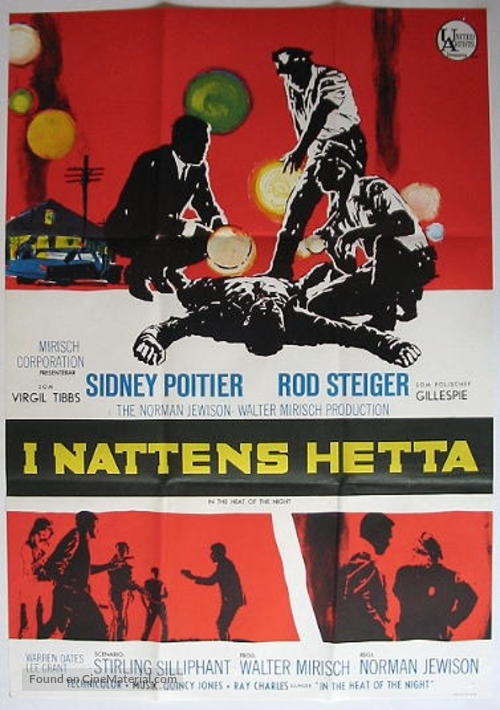 In the Heat of the Night - Swedish Movie Poster