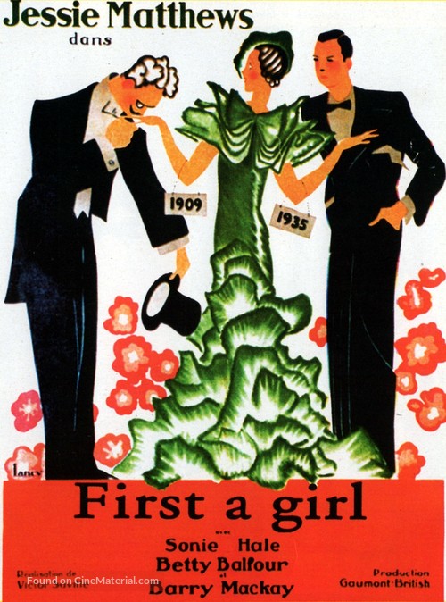 First a Girl - British Movie Poster