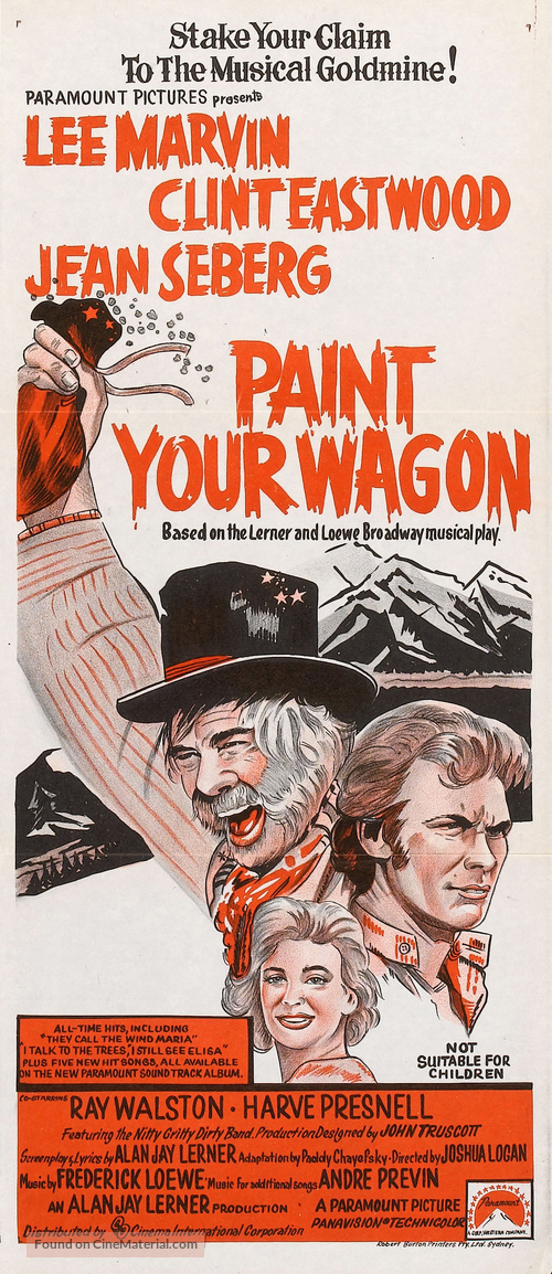 Paint Your Wagon - Australian Movie Poster