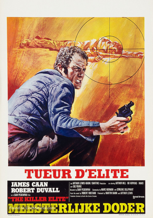 The Killer Elite - Belgian Movie Poster