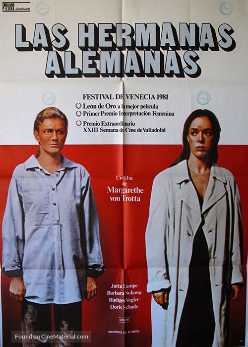 Bleierne Zeit, Die - Spanish Movie Poster