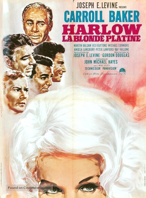 Harlow - French Movie Poster