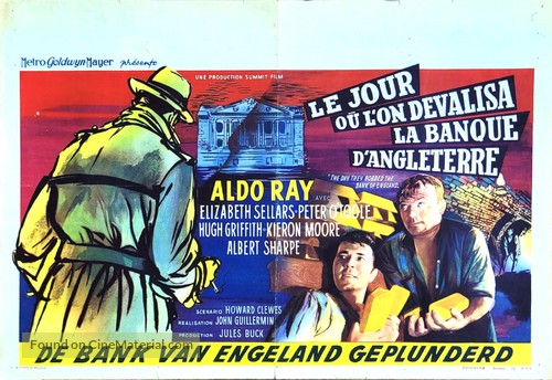 The Day They Robbed the Bank of England - Belgian Movie Poster