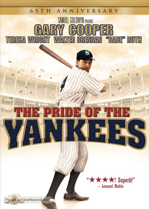 The Pride of the Yankees - DVD movie cover