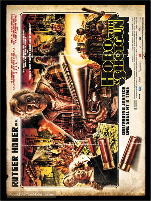 Hobo with a Shotgun - British Movie Poster