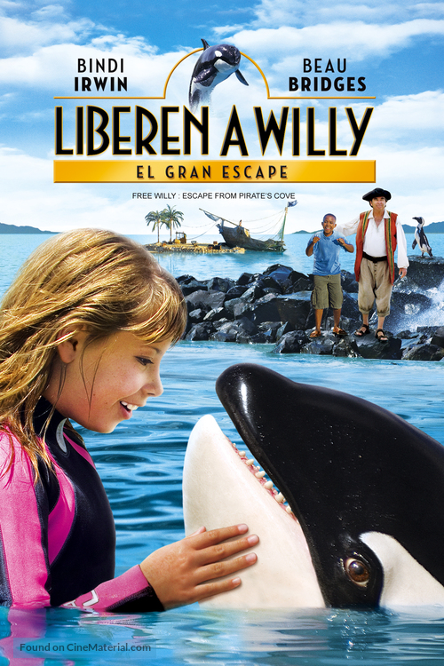 Free Willy: Escape from Pirate&#039;s Cove - Mexican Movie Cover