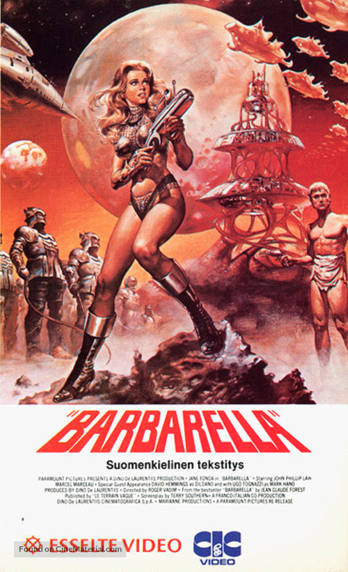 Barbarella - Finnish VHS movie cover