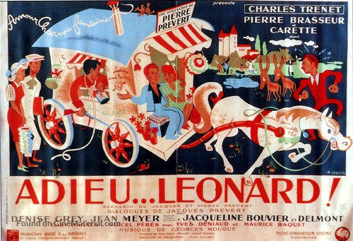 Adieu L&eacute;onard - French Movie Poster