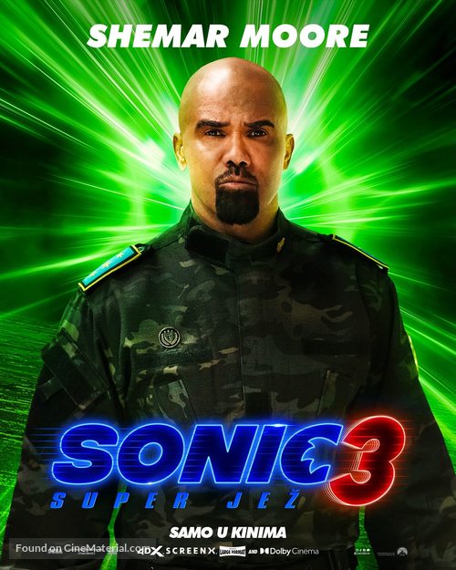 Sonic the Hedgehog 3 - Croatian Movie Poster