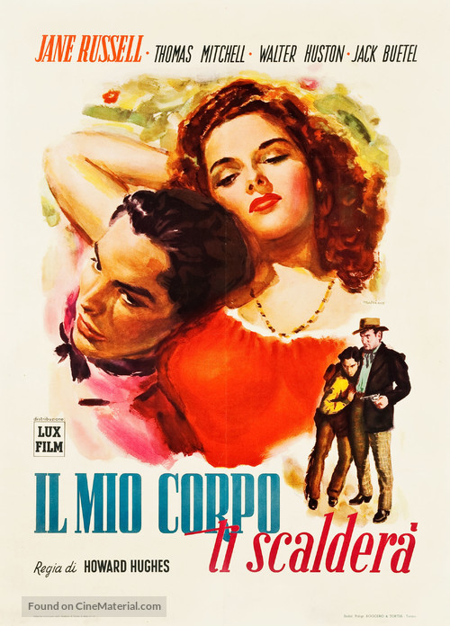 The Outlaw - Italian Movie Poster