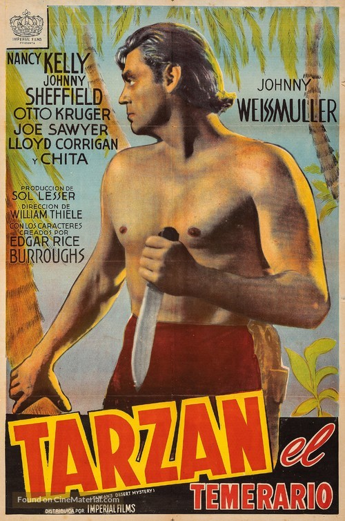 Tarzan&#039;s Desert Mystery - Argentinian Movie Poster