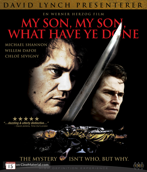 My Son, My Son, What Have Ye Done - Norwegian Blu-Ray movie cover