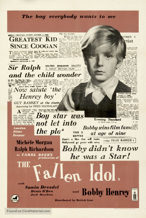 The Fallen Idol - British Movie Poster