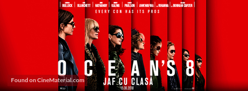 Ocean&#039;s 8 - Romanian Movie Poster