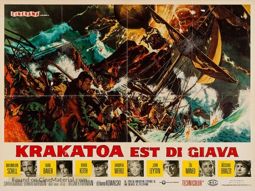 Krakatoa, East of Java - Italian Movie Poster