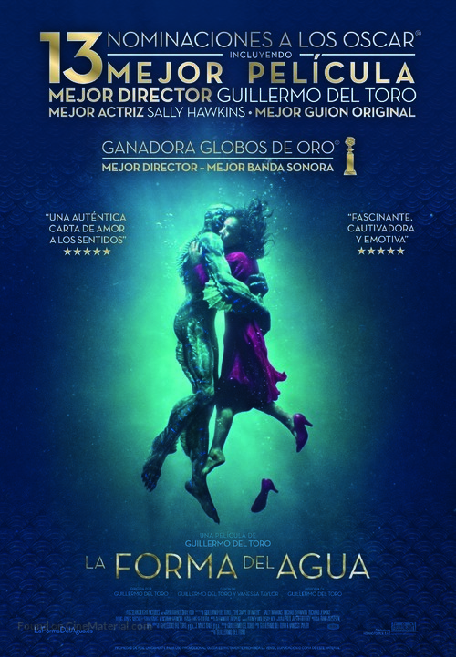 The Shape of Water - Spanish Movie Poster